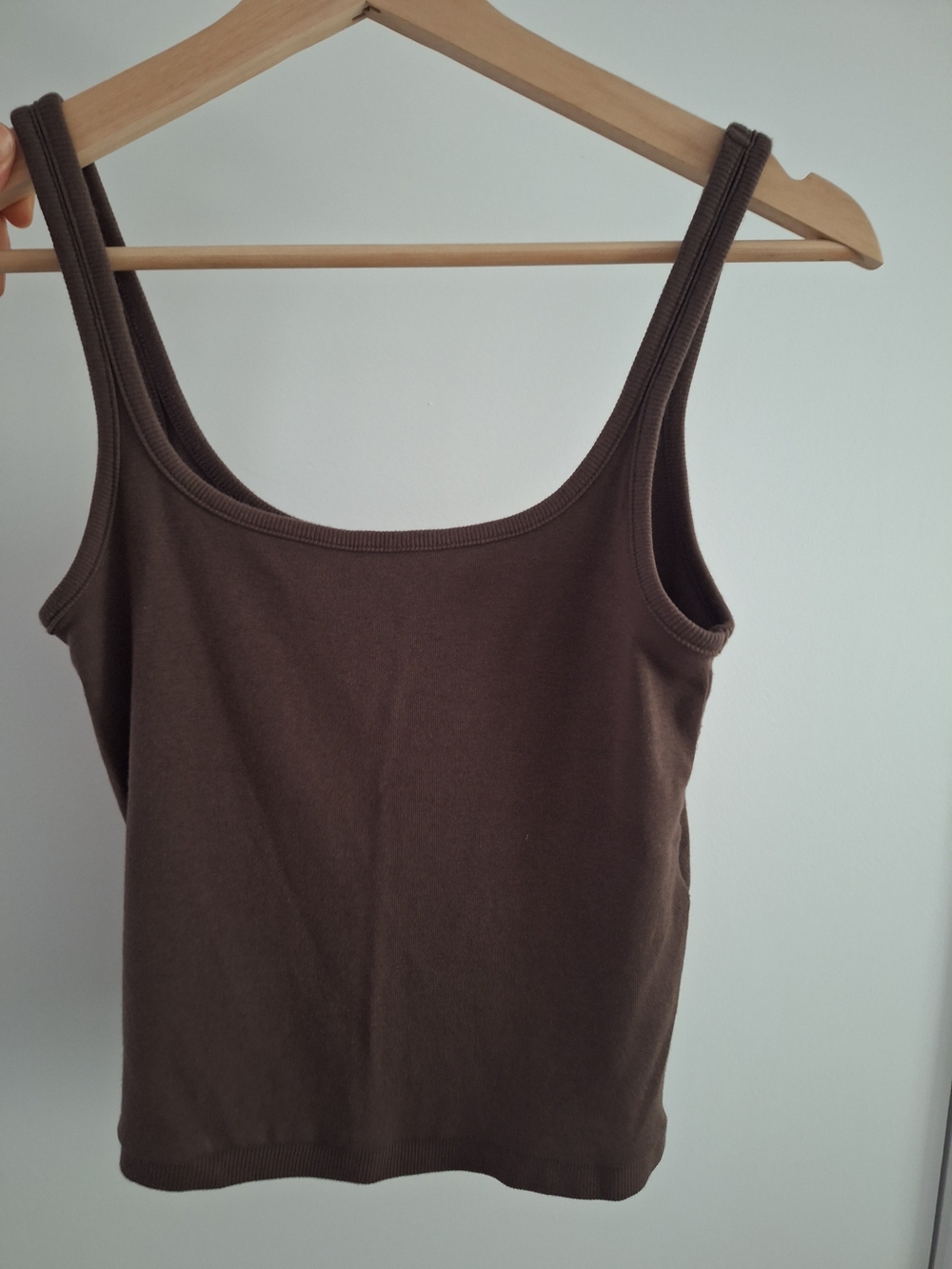 Zara Women's Brown Tank Top - Sleeveless Scoop Neck